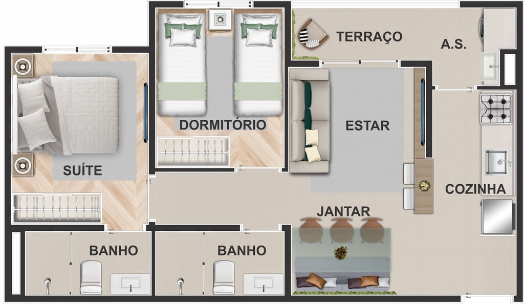 Apartamento à venda com 3 quartos, 58m² - Foto 31