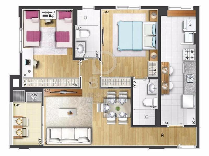 Apartamento à venda com 2 quartos, 69m² - Foto 27