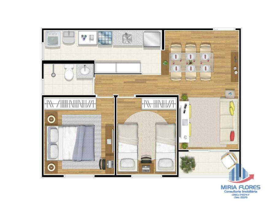 Apartamento para alugar com 2 quartos, 56m² - Foto 11