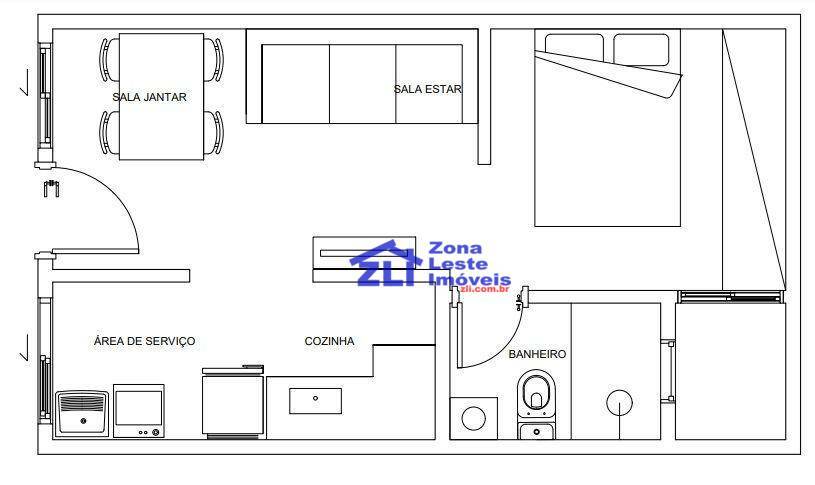 Apartamento à venda com 2 quartos, 41m² - Foto 12