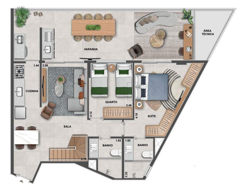 Apartamento à venda com 3 quartos, 127m² - Foto 20