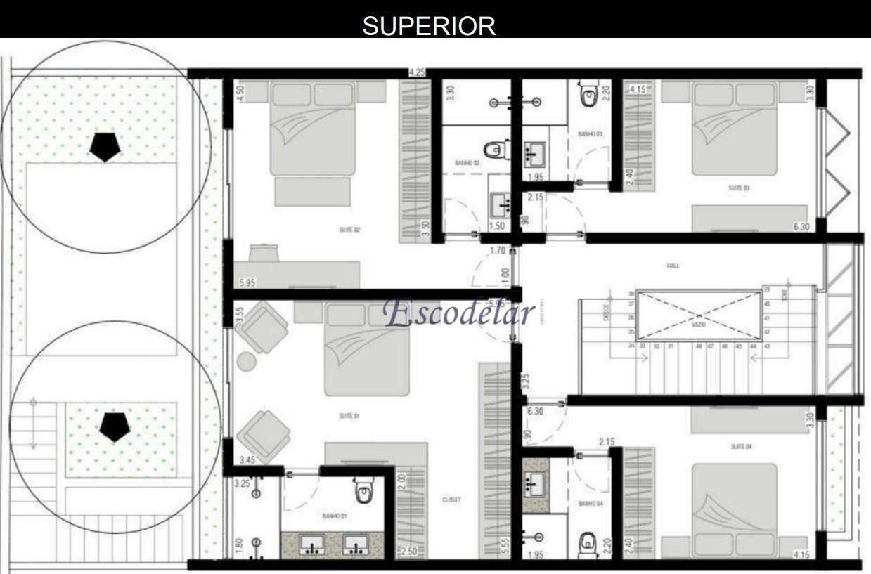 Casa de Condomínio à venda com 4 quartos, 583m² - Foto 7