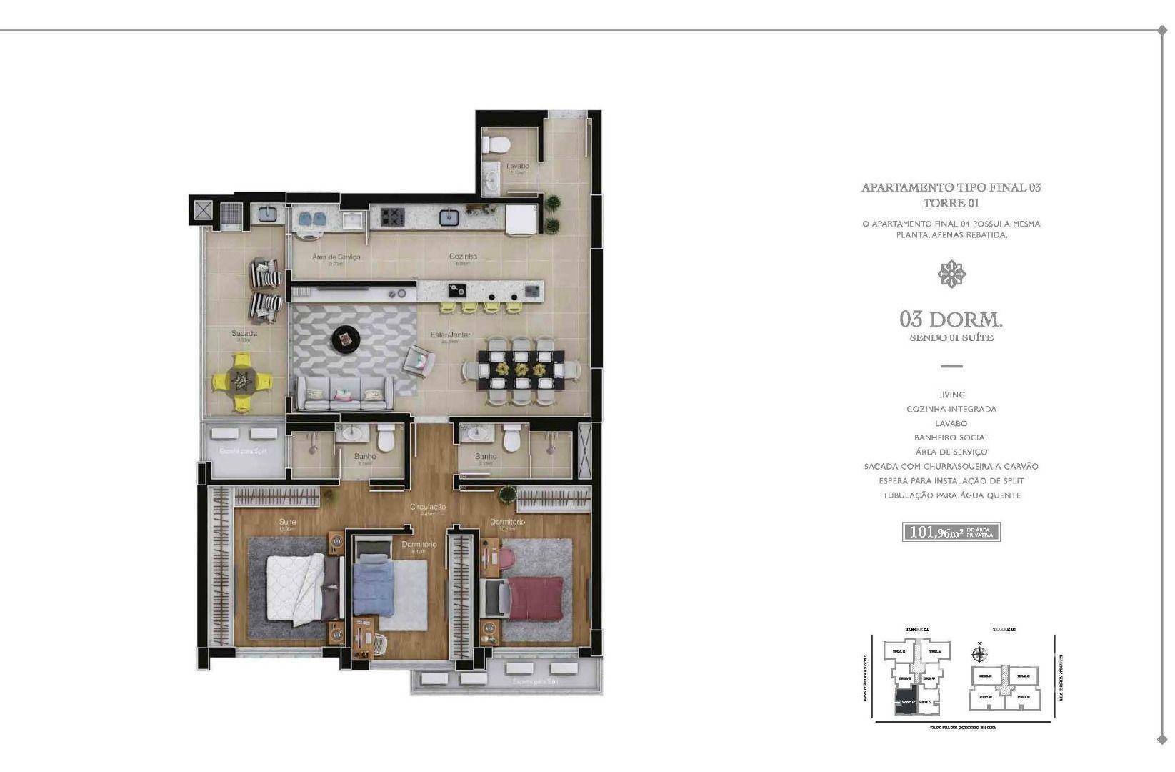 Apartamento à venda com 3 quartos, 101m² - Foto 13