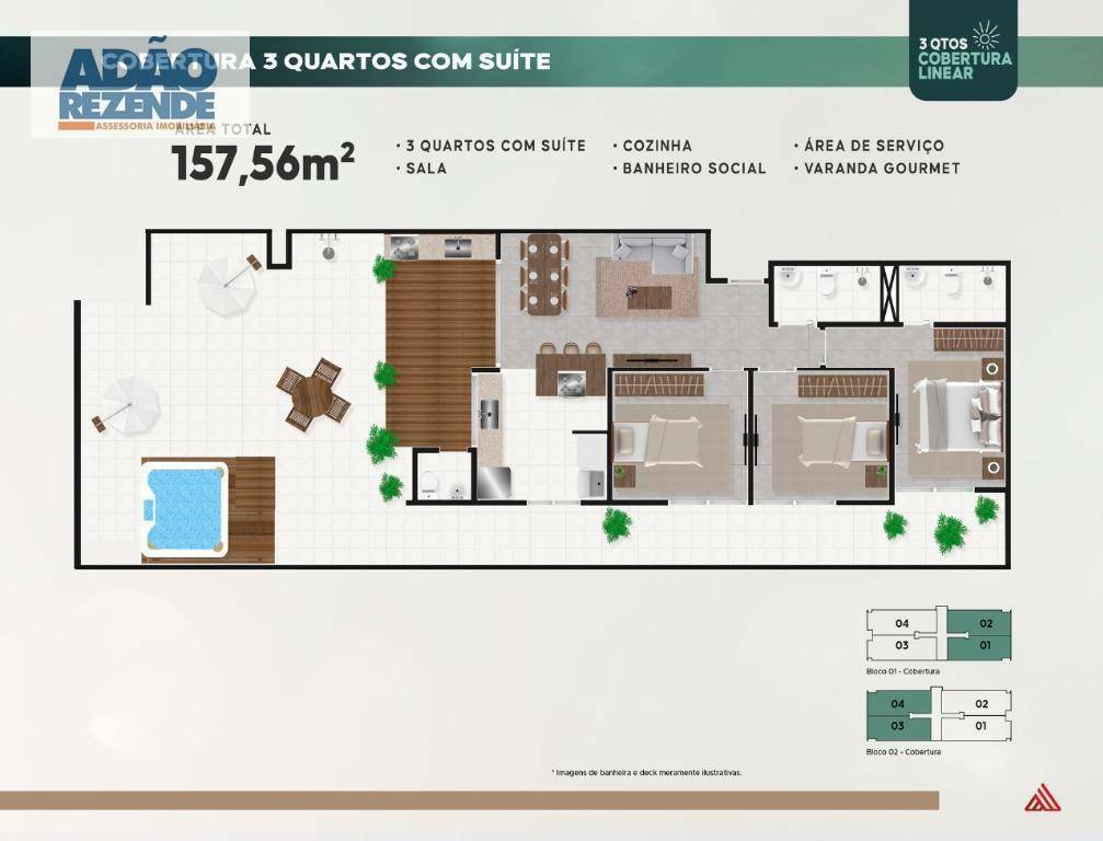 Apartamento à venda com 2 quartos, 63m² - Foto 20