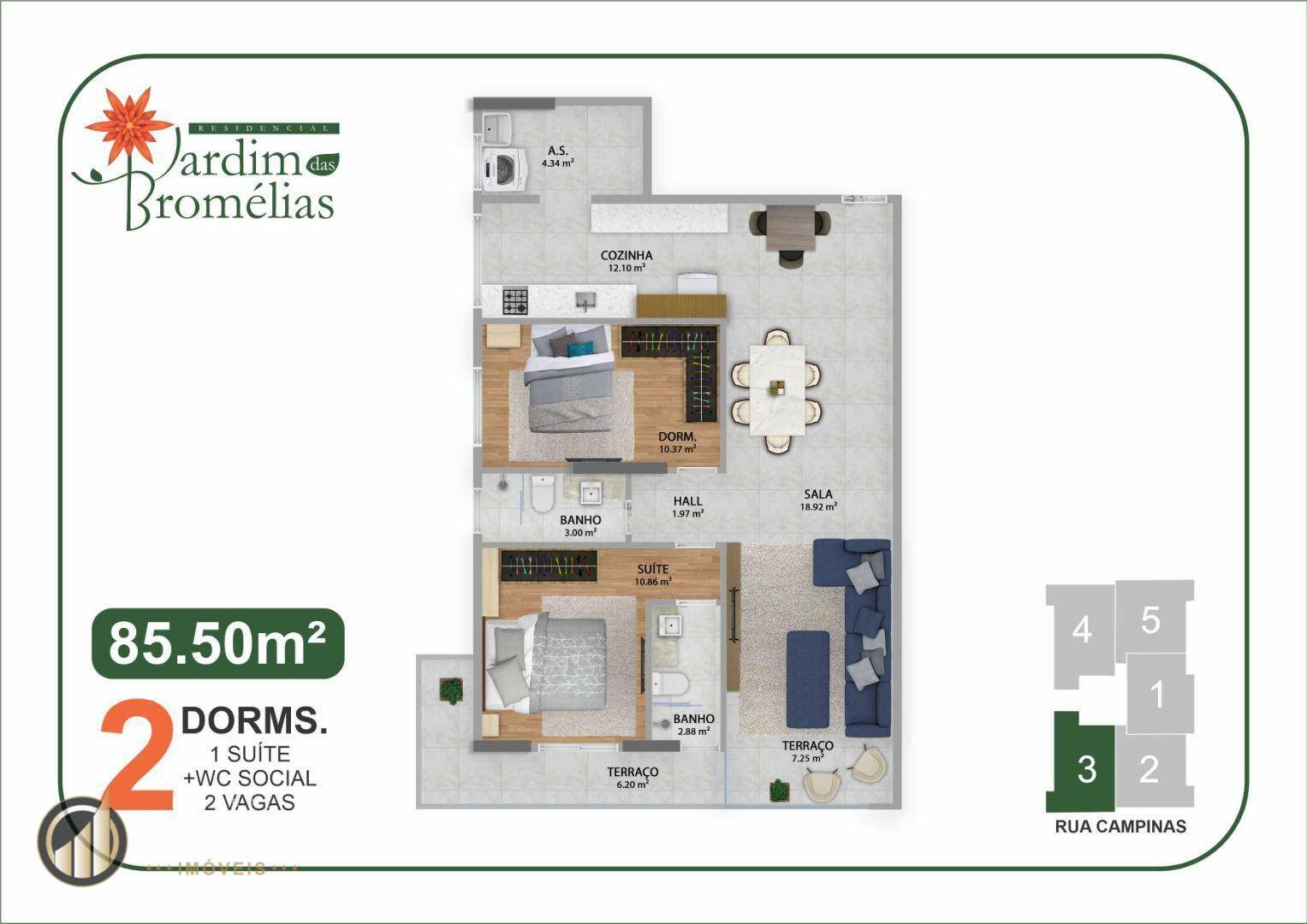 Apartamento à venda com 2 quartos, 85m² - Foto 6