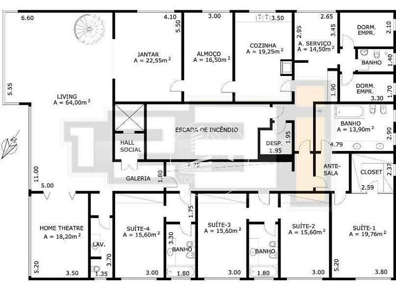 Apartamento para alugar com 6 quartos, 359m² - Foto 11