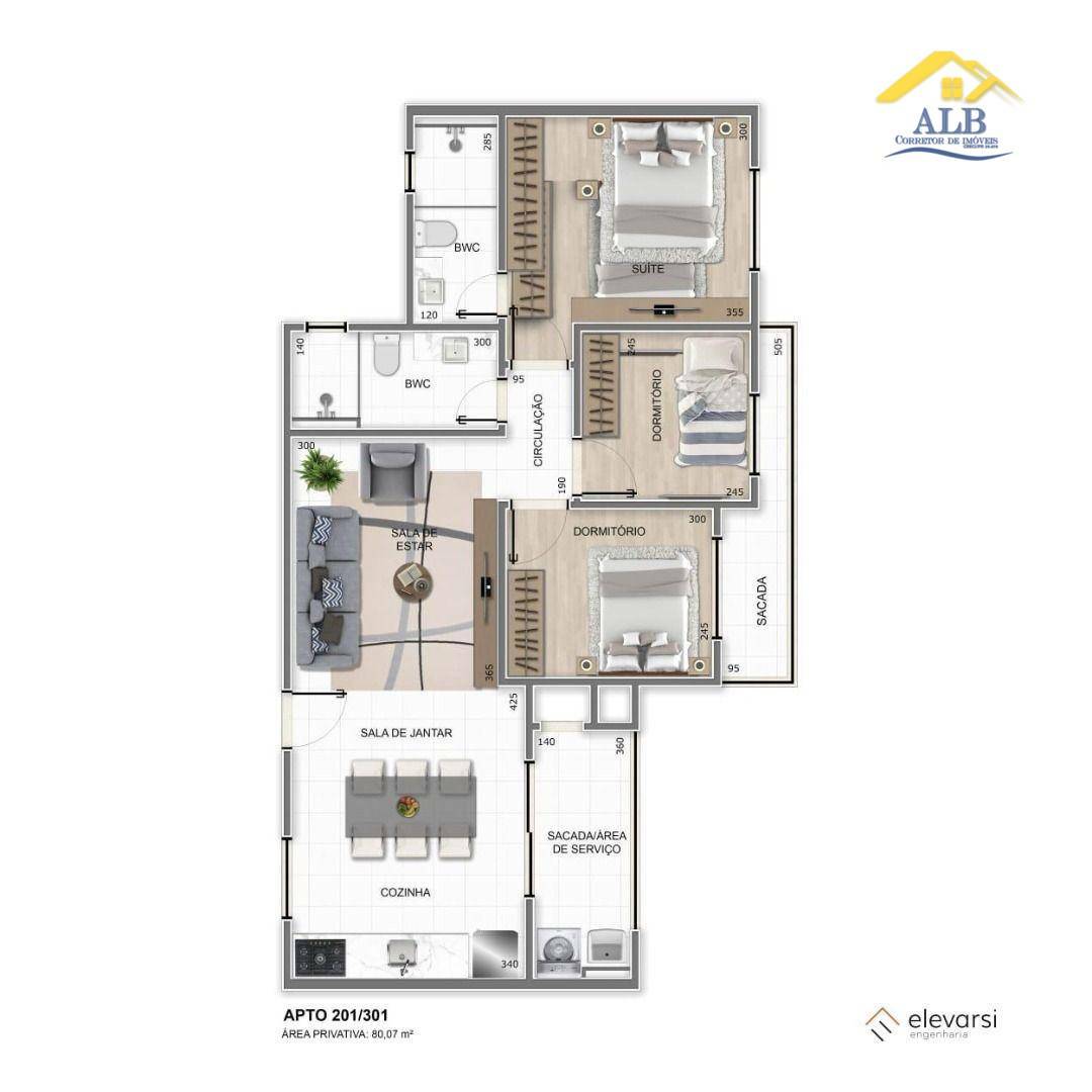 Apartamento à venda com 3 quartos, 75m² - Foto 11