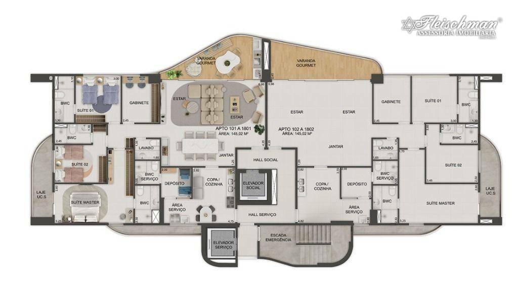 Apartamento à venda com 3 quartos, 145m² - Foto 13