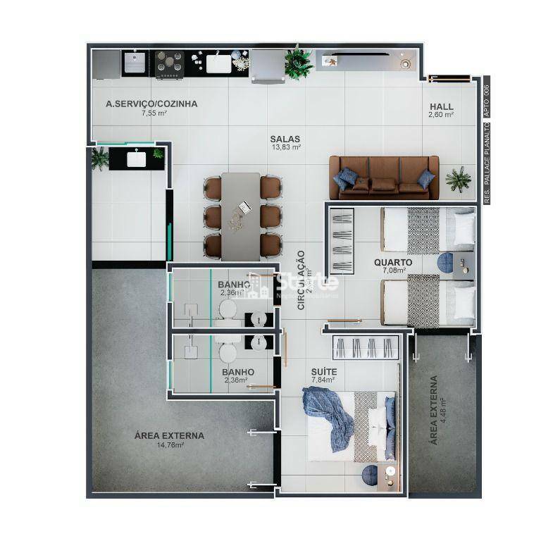 Apartamento à venda com 2 quartos, 73m² - Foto 15