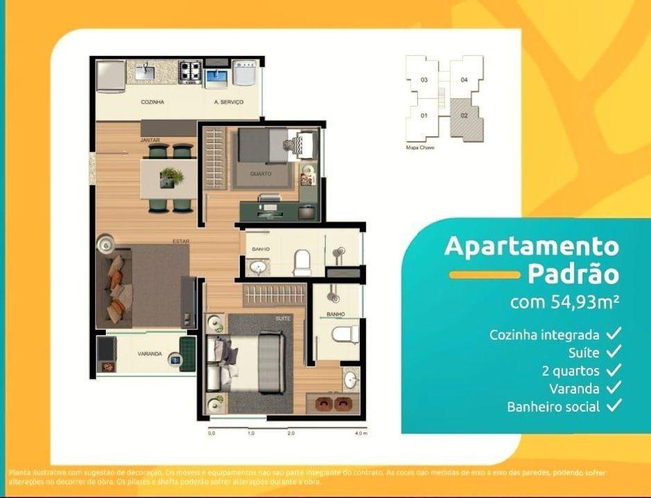 Apartamento à venda com 2 quartos, 54m² - Foto 12