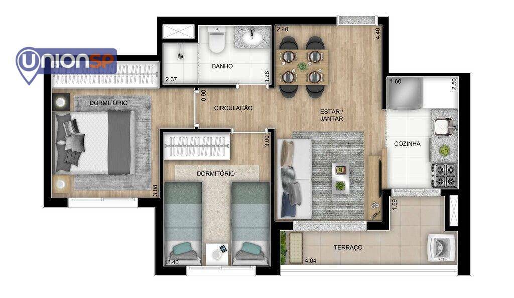 Apartamento à venda com 3 quartos, 68m² - Foto 24