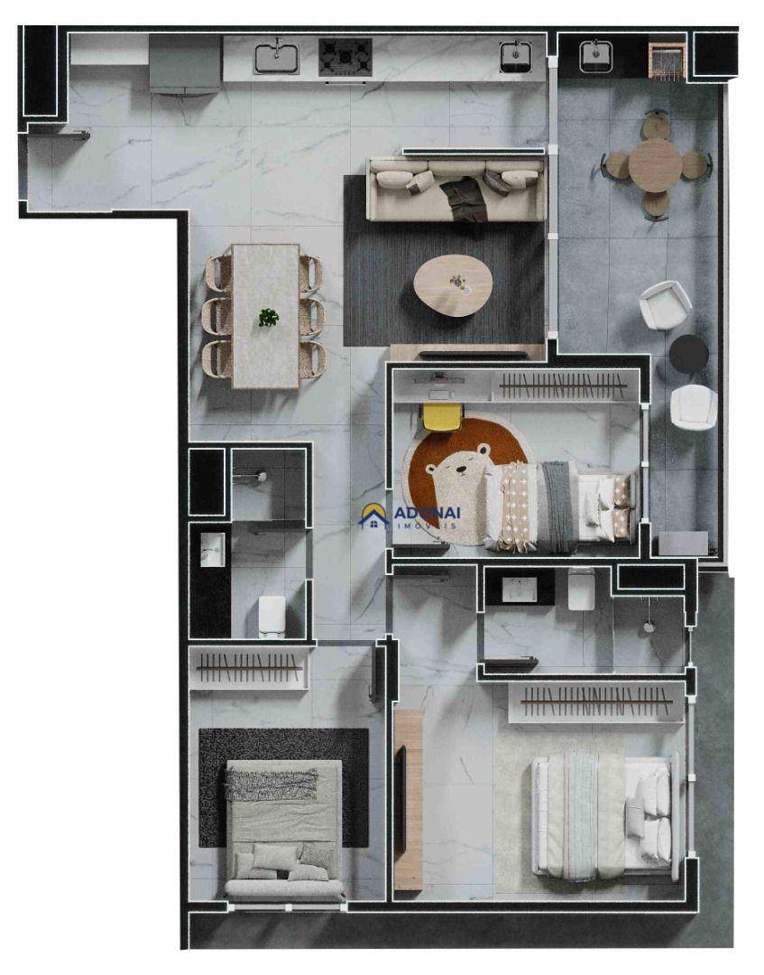 Apartamento, 3 quartos, 122 m² - Foto 5