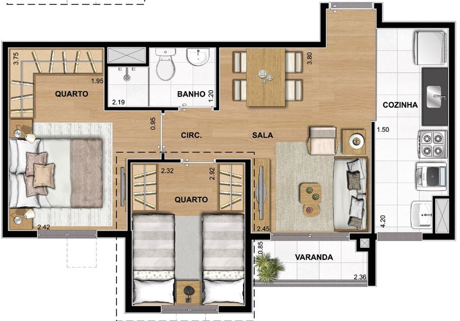 Apartamento à venda com 2 quartos, 449m² - Foto 23