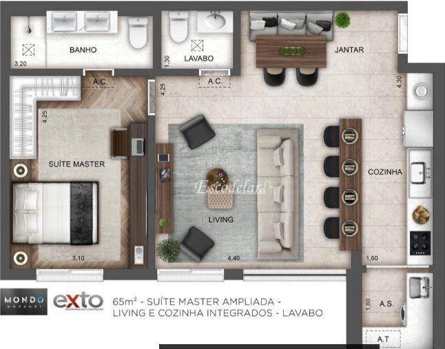 Apartamento à venda com 2 quartos, 65m² - Foto 10