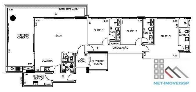 Apartamento à venda com 3 quartos, 142m² - Foto 35