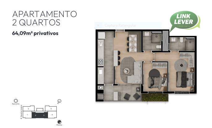 Apartamento à venda com 2 quartos, 64m² - Foto 28