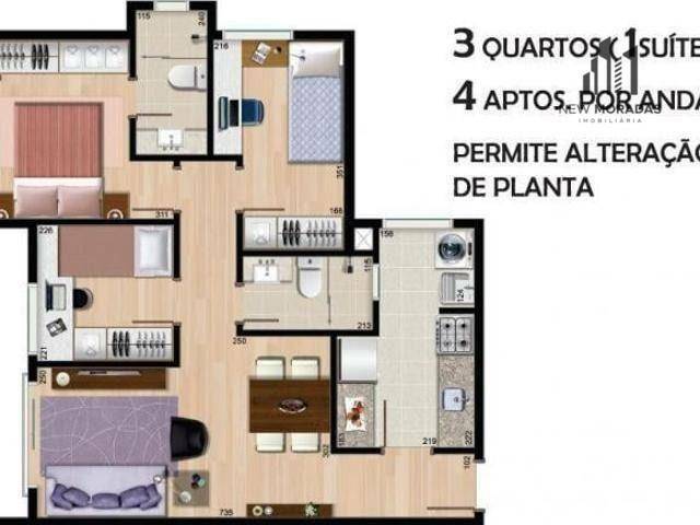 Apartamento à venda com 3 quartos, 61m² - Foto 6