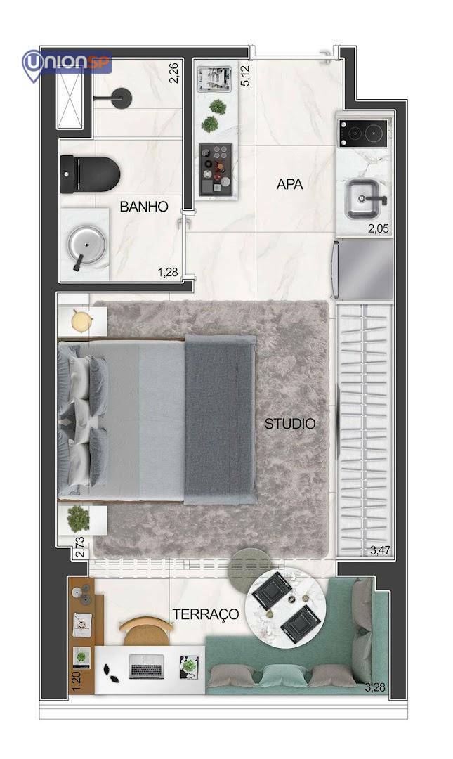 Apartamento à venda com 2 quartos, 61m² - Foto 68