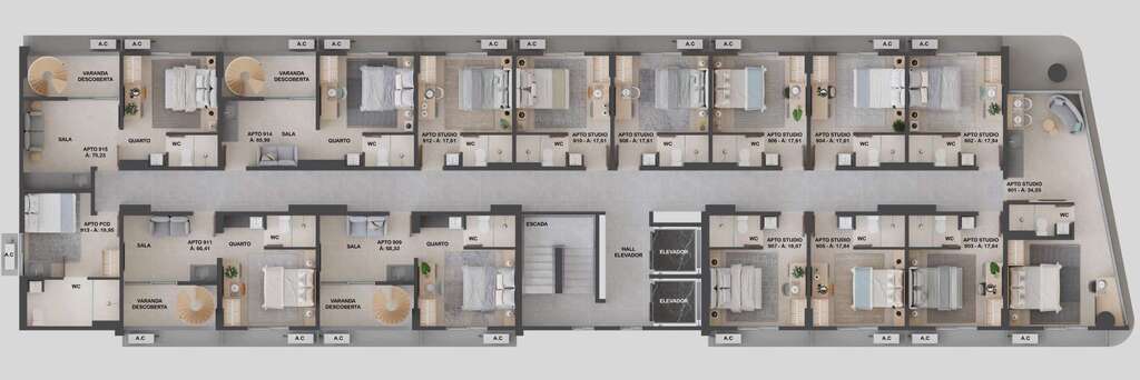 Apartamento à venda com 1 quarto, 19m² - Foto 17