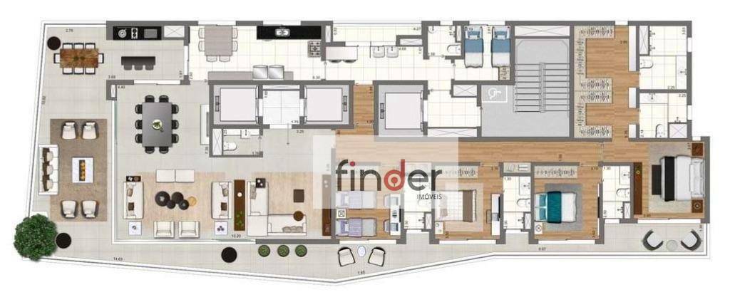 Apartamento à venda com 4 quartos, 338m² - Foto 6