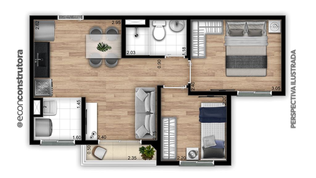 Apartamento à venda com 2 quartos, 37m² - Foto 9