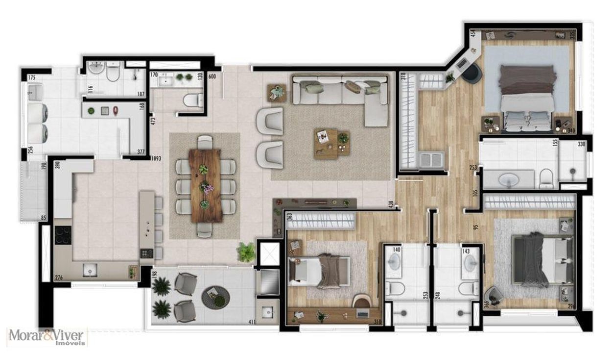 Apartamento à venda com 3 quartos, 150m² - Foto 14