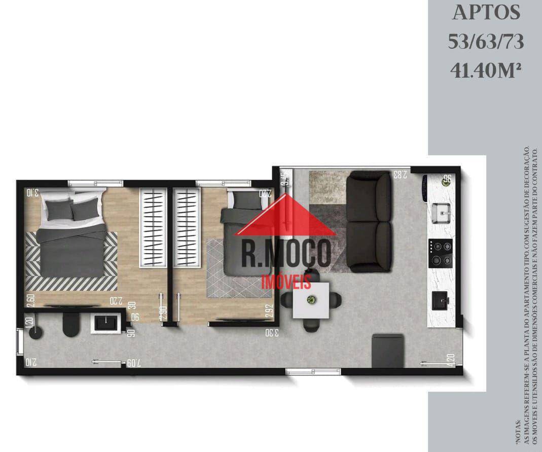 Apartamento à venda com 2 quartos, 48m² - Foto 13