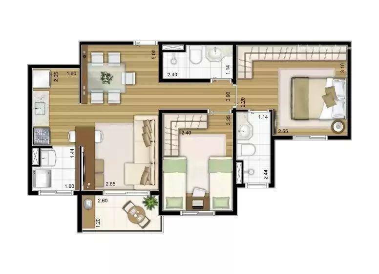 Apartamento à venda com 2 quartos, 57m² - Foto 65