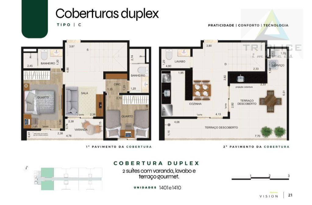 Cobertura, 2 quartos, 96 m² - Foto 2