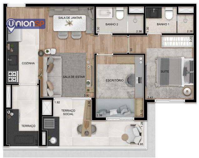 Apartamento à venda com 3 quartos, 79m² - Foto 23