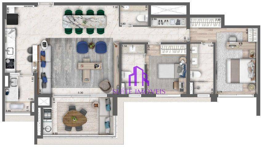 Apartamento à venda com 3 quartos, 113m² - Foto 20