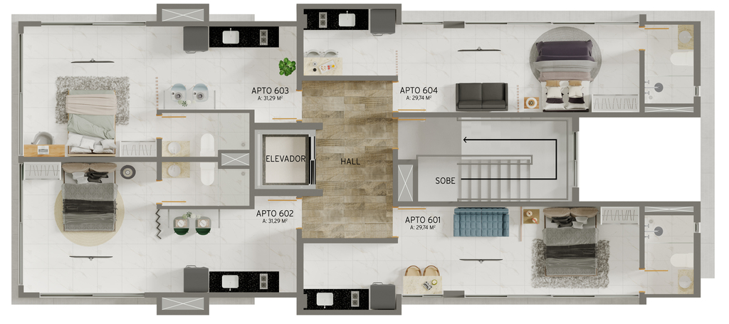 Apartamento à venda com 1 quarto, 27m² - Foto 12