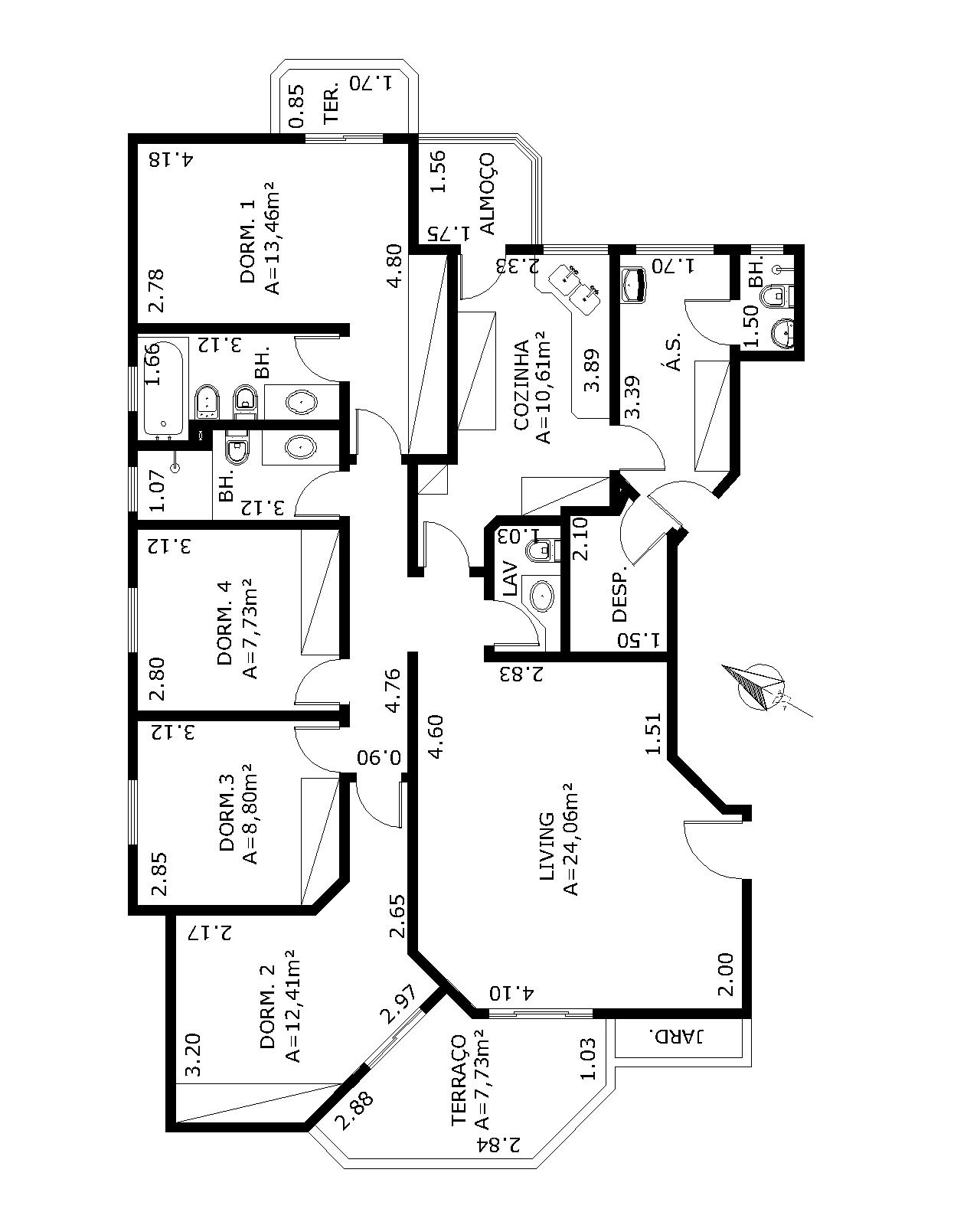 Apartamento à venda com 4 quartos, 136m² - Foto 6