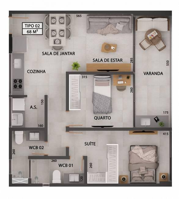 Apartamento à venda com 2 quartos, 68m² - Foto 22