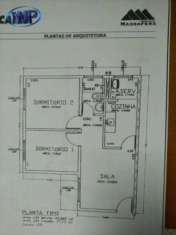 Apartamento, 2 quartos, 43 m² - Foto 14