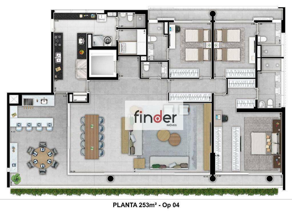 Apartamento à venda com 3 quartos, 252m² - Foto 68