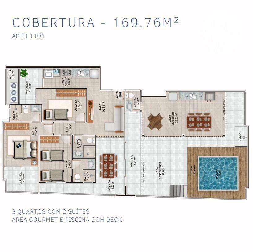 Apartamento à venda com 3 quartos, 90m² - Foto 23