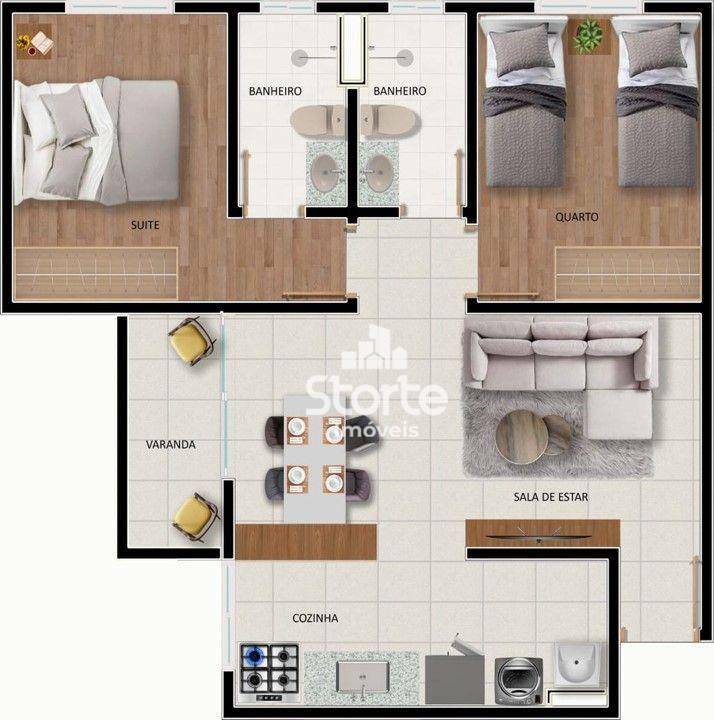 Apartamento à venda com 2 quartos, 54m² - Foto 13