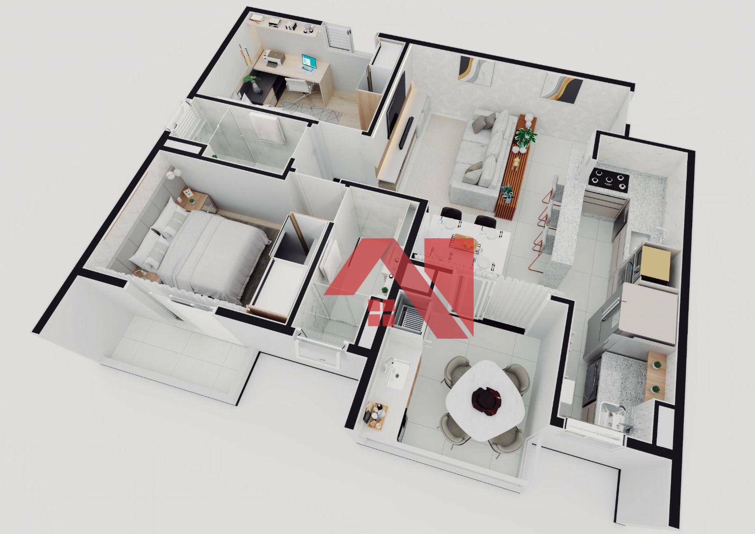 Apartamento à venda com 2 quartos, 64m² - Foto 19