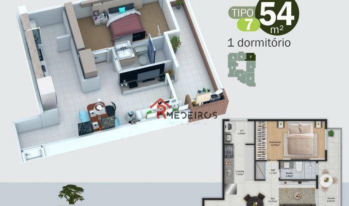 Apartamento à venda com 1 quarto, 51m² - Foto 20