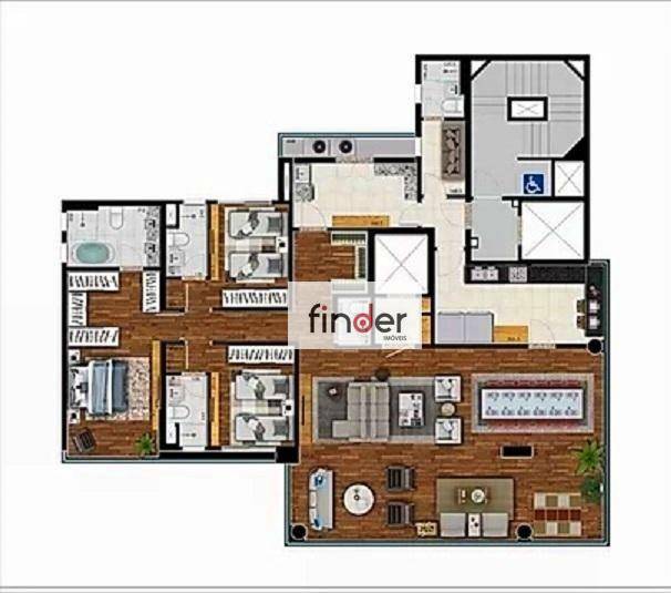 Apartamento à venda com 3 quartos, 205m² - Foto 37