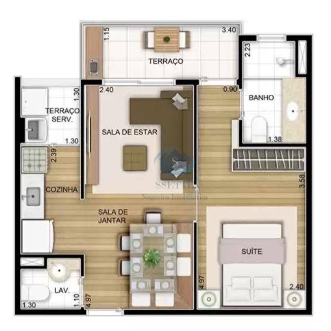 Apartamento à venda com 1 quarto, 40m² - Foto 27