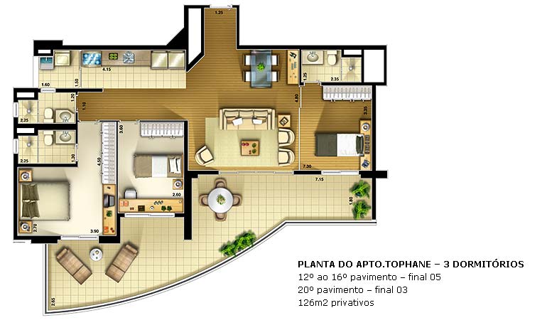 Apartamento à venda com 3 quartos, 126m² - Foto 14