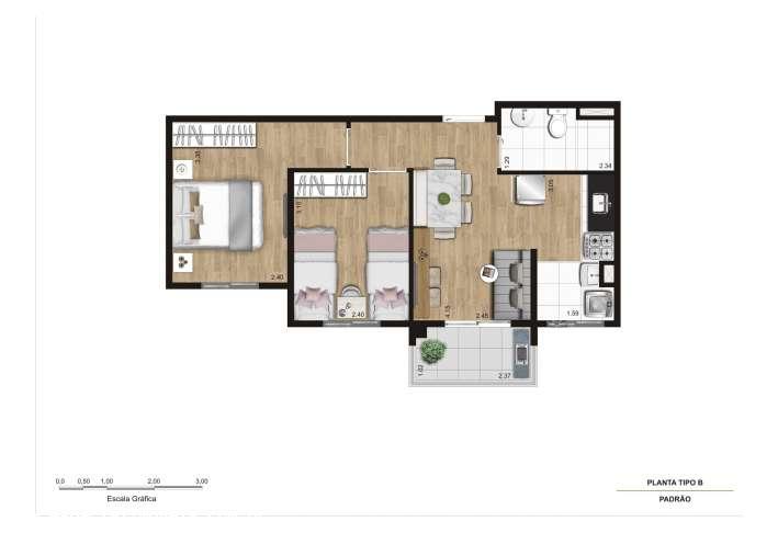 Apartamento à venda com 2 quartos, 43m² - Foto 18