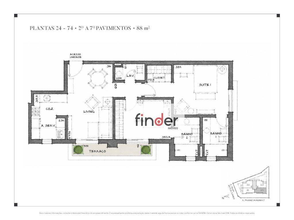 Apartamento para alugar com 1 quarto, 66m² - Foto 41