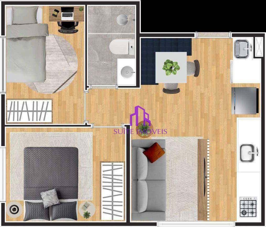 Apartamento à venda com 2 quartos, 36m² - Foto 30