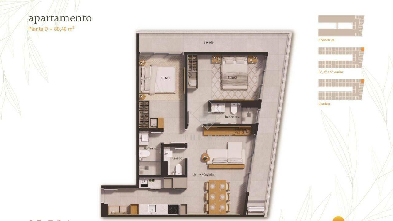 Apartamento à venda com 1 quarto, 51m² - Foto 45