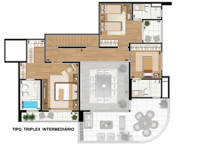 Apartamento à venda com 4 quartos, 206m² - Foto 6