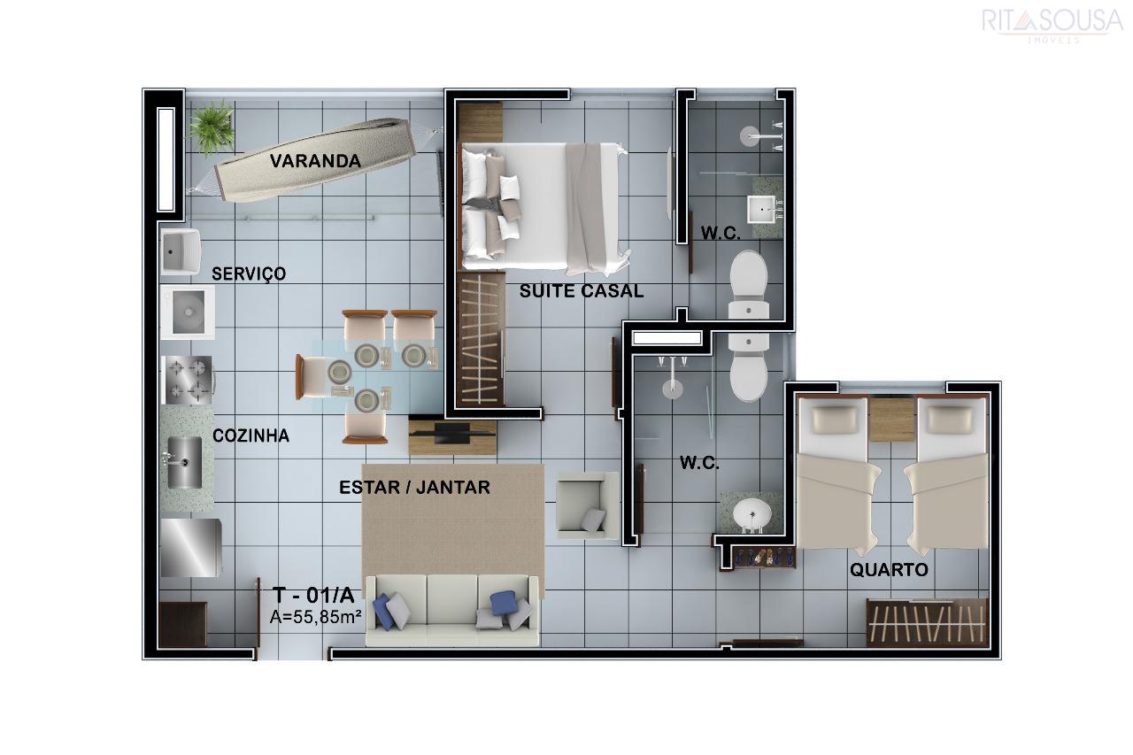 Apartamento à venda com 2 quartos, 55m² - Foto 21