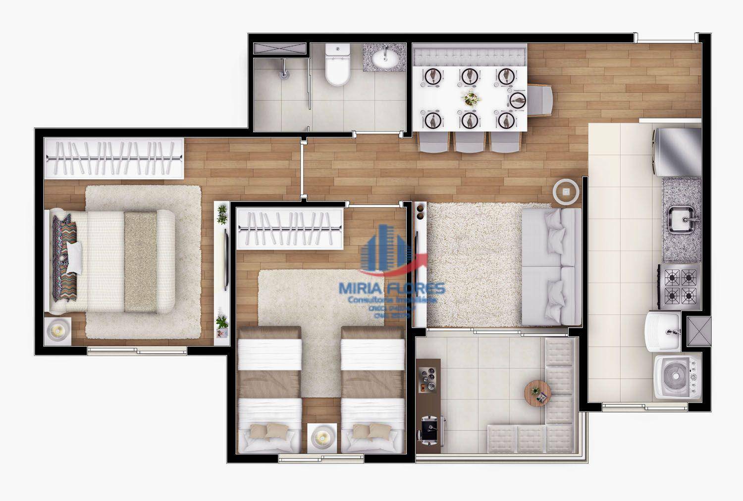 Apartamento à venda com 2 quartos, 47m² - Foto 28